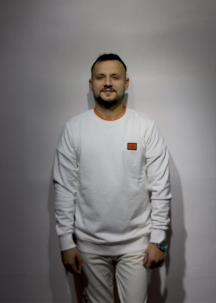 PREMİUM HERMES / SWEAT RENK BEYAZ TURUNCU 