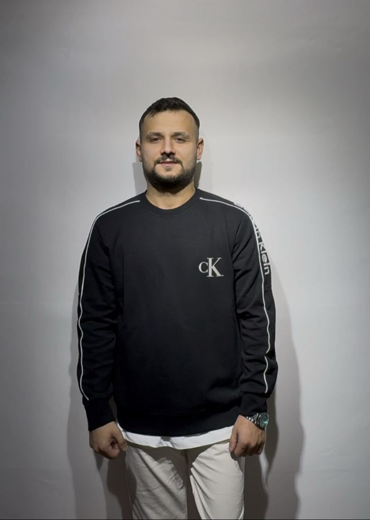 PREMİUM CALVİN KLEİN / SWEAT RENK SİYAH KOL DETAYLI