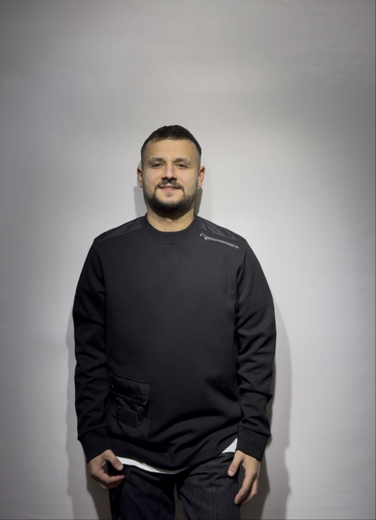 İTHAL PRADA / SWEAT FERMUAR DETAYLI 