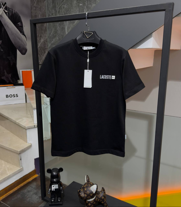 İTHAL LACOSTE / 100 PAMUK T SHIRT ÇELİK LOGA DETAYLI