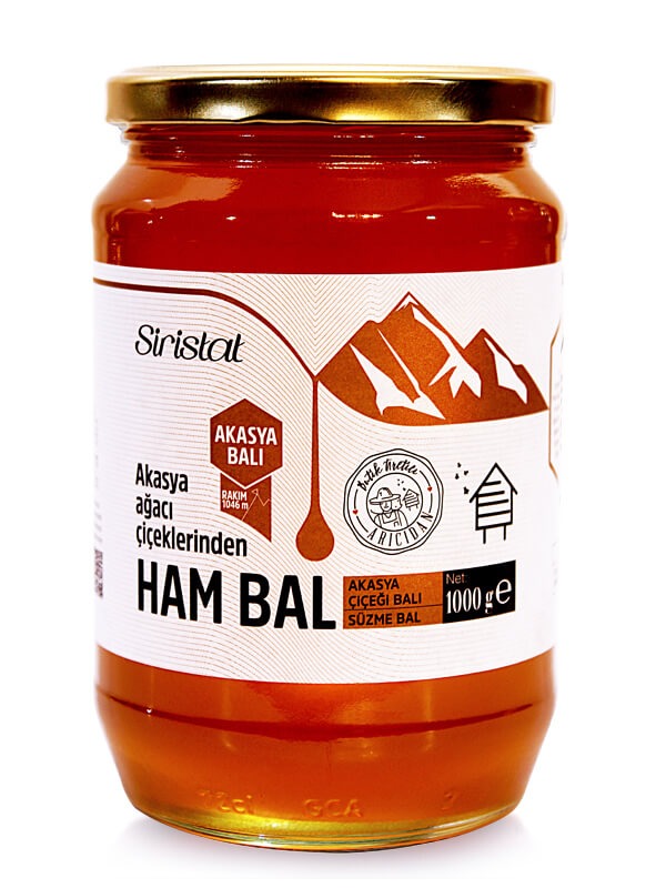 Ham Bal Süzme AKASYA Çiçeği Balı 1000 Gr