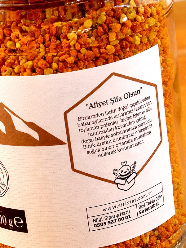 YAŞ TAZE Arı Poleni 500 GR