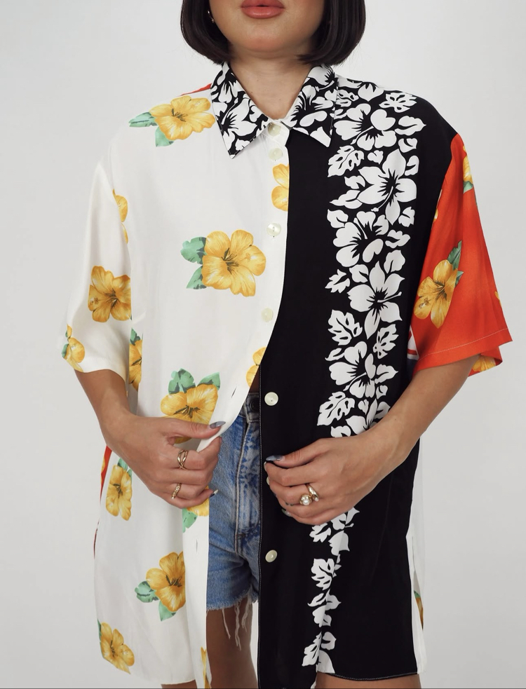 Kimono çiçek tasarım gömlek