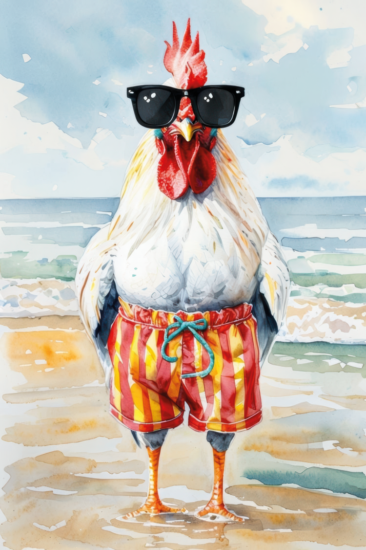 Beach Rooster