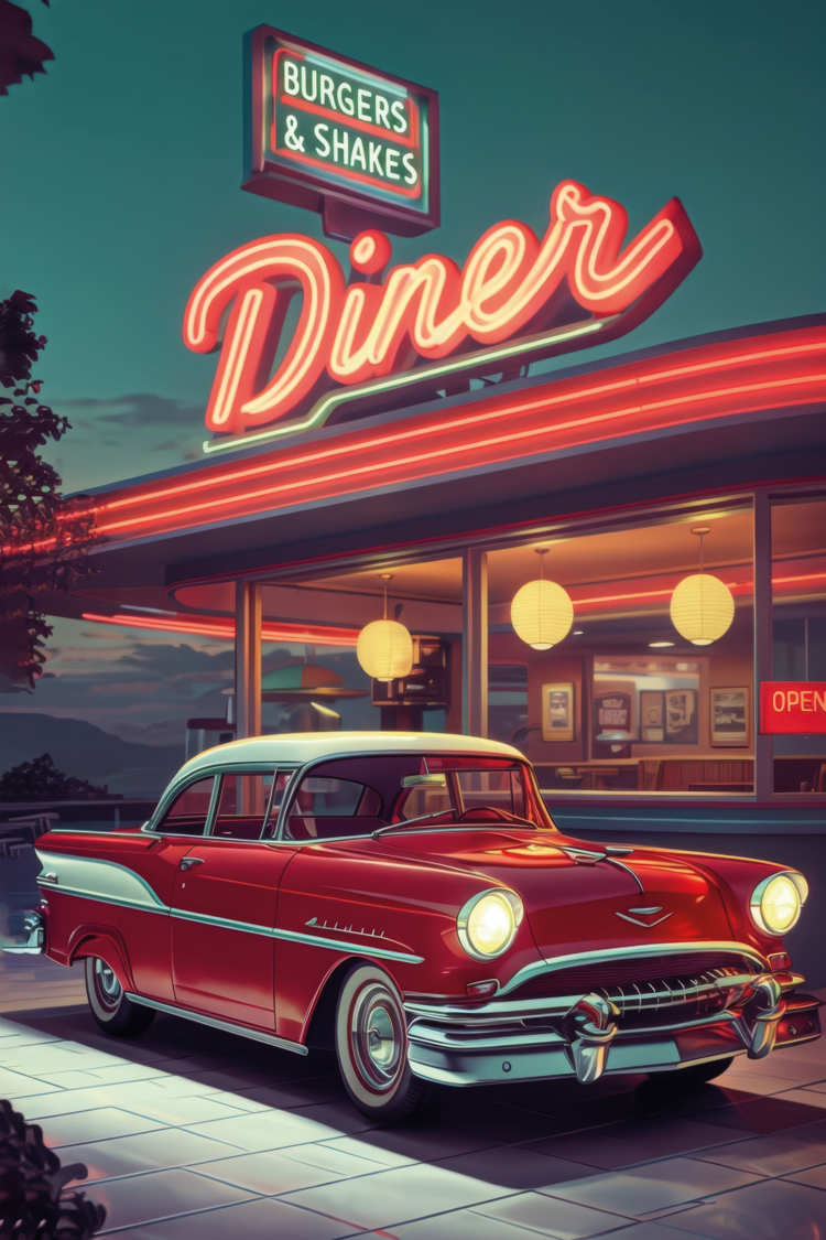 Vintage Red Car