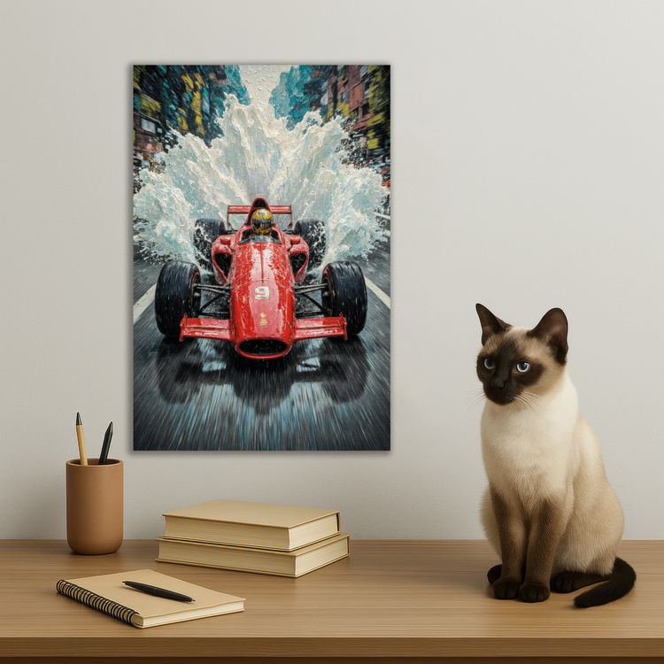 Classic Red F1 Car
