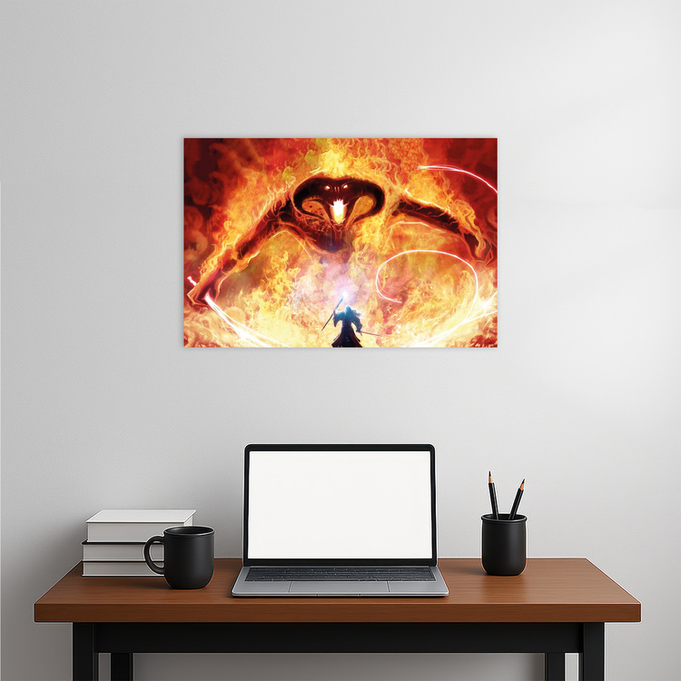 LOTR Balrog vs Gandalf