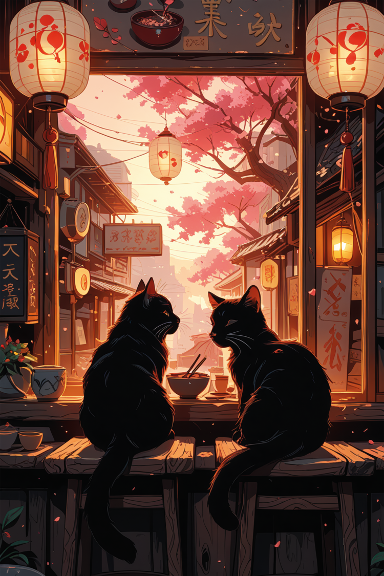 Japanese Couple Cat
