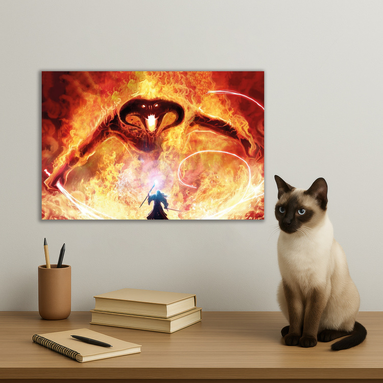 LOTR Balrog vs Gandalf