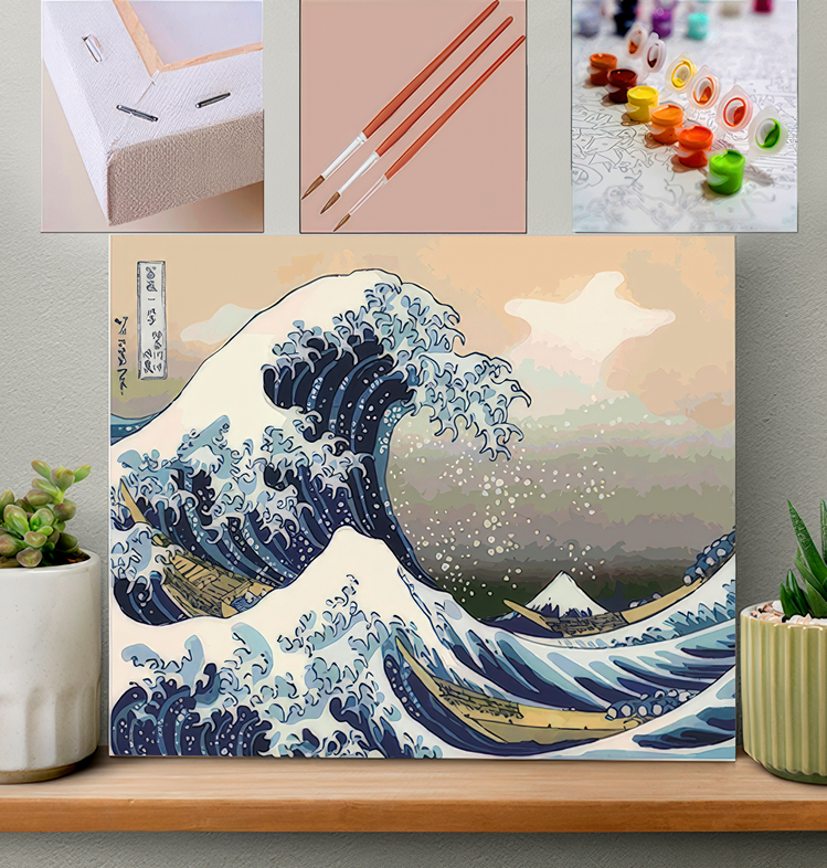 The Great Wave off Kanagawa - Tablo Boyama Seti