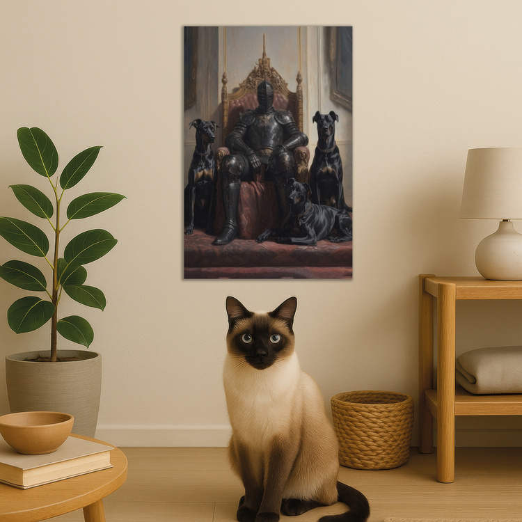 The Knight and Dogs