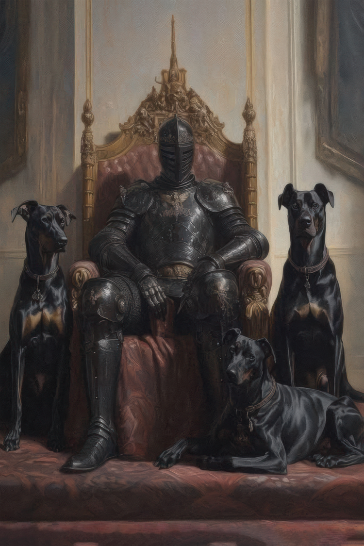 The Knight and Dogs