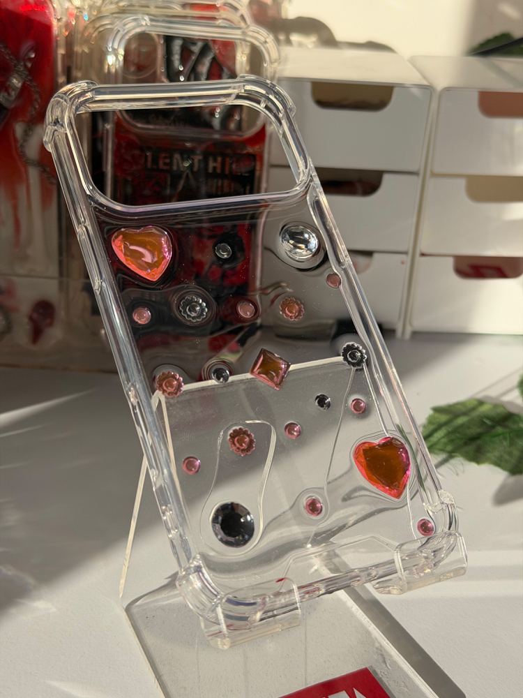 3D Gem Sabit Taşlı Telefon Kılıfı