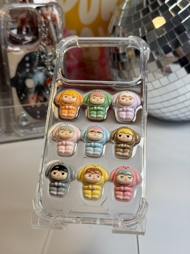 Kawaii Figürlü Şeffaf Kılıf | Renkli 3D Karakter Detaylı Telefon Kılıfı