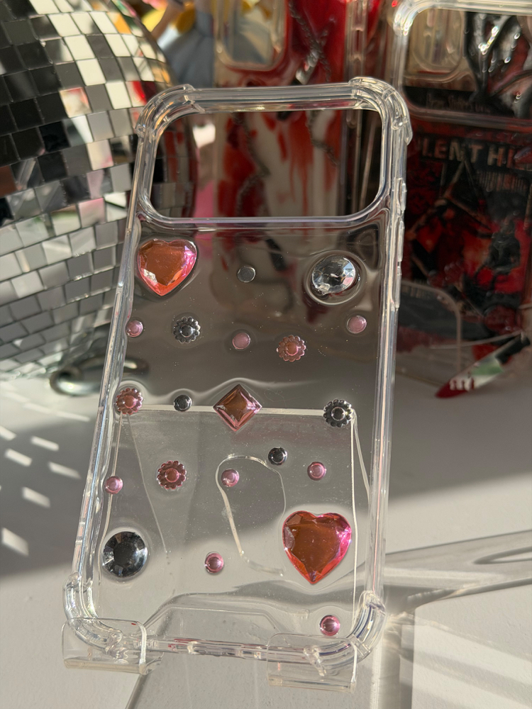 3D Gem Sabit Taşlı Telefon Kılıfı