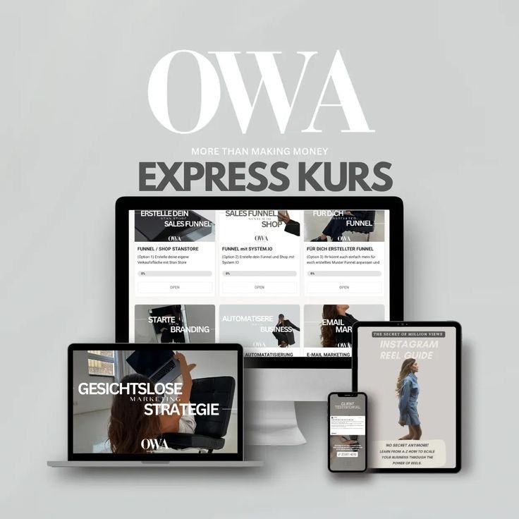 OWA | Online Wealth Academy Kurs ( Türkçe / Deutsch / English/Flamenkçe)
