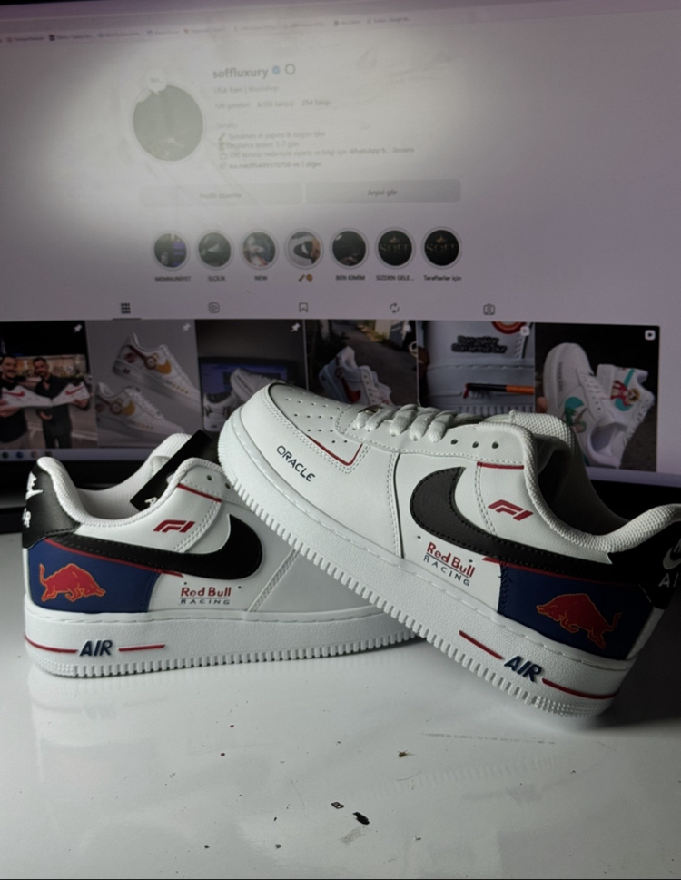 ️ Custom AF1 – Red Bull & Formula 1 Edition