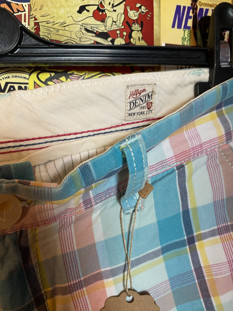 Y2K Tommy Hilfiger Pastel Plaid Mini Şort
