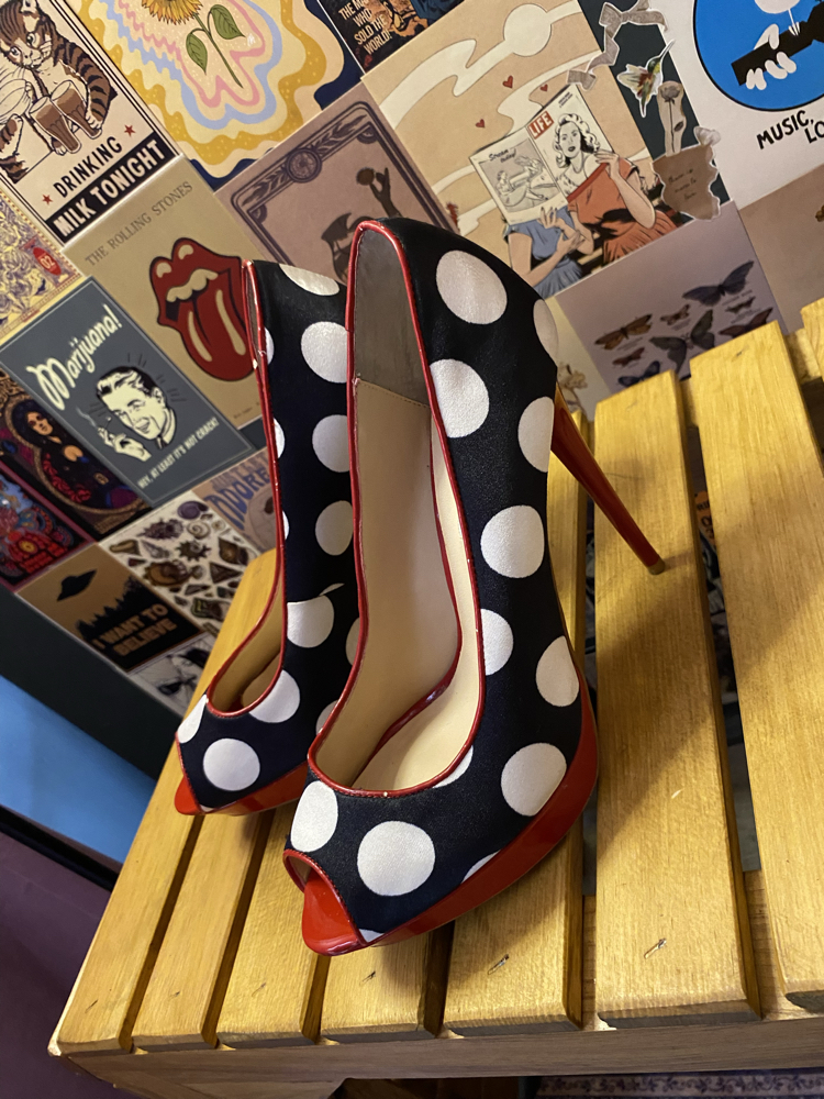 Dune London Puantiyeli Pin-up Tarz Platform Topuklu Ayakkabı