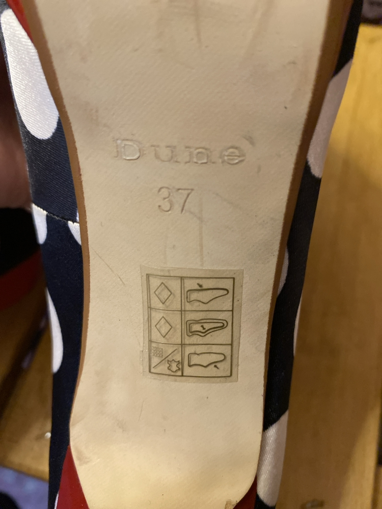 Dune London Puantiyeli Pin-up Tarz Platform Topuklu Ayakkabı