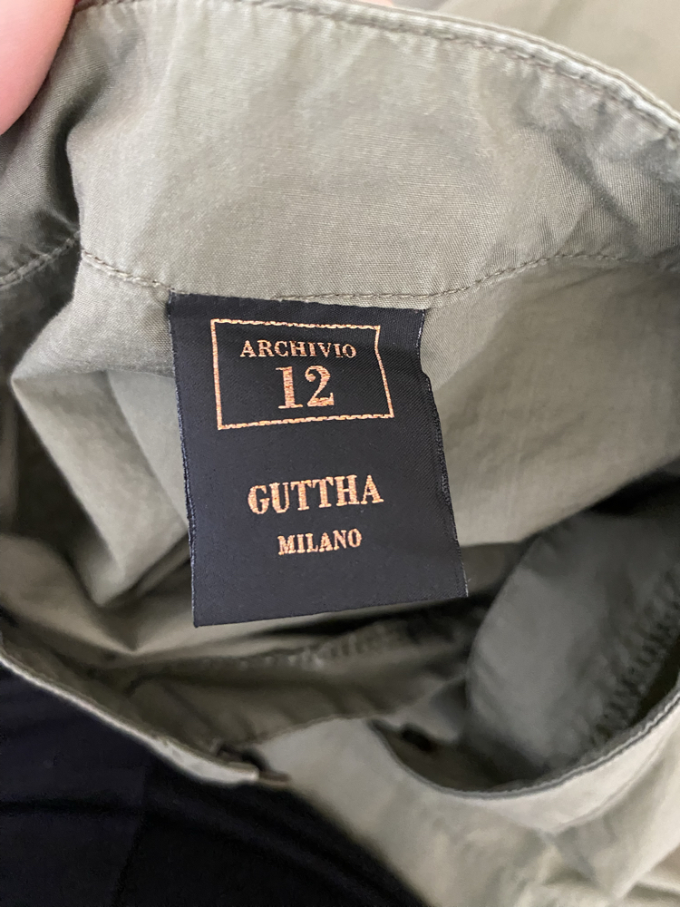 Guttha Milano Archivio 12 Haki Minimalist Tasarım Bluz
