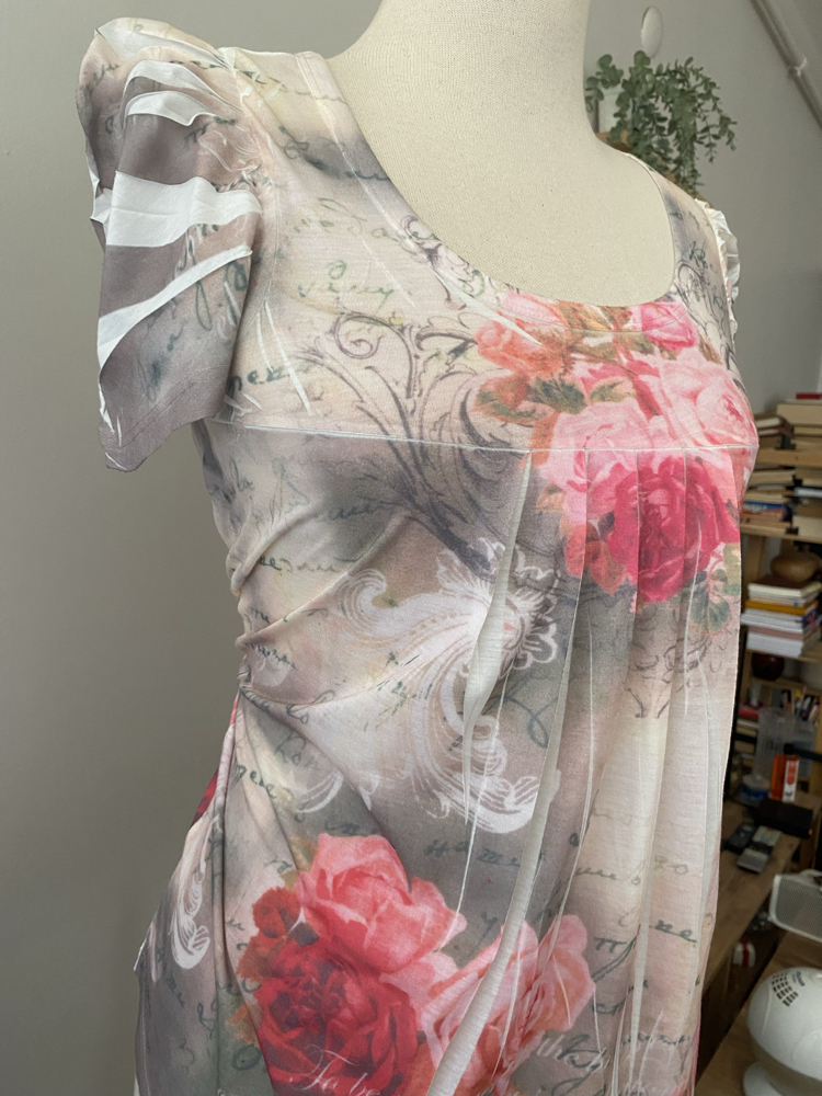 Nostalgia Rose Print Fairycore Top