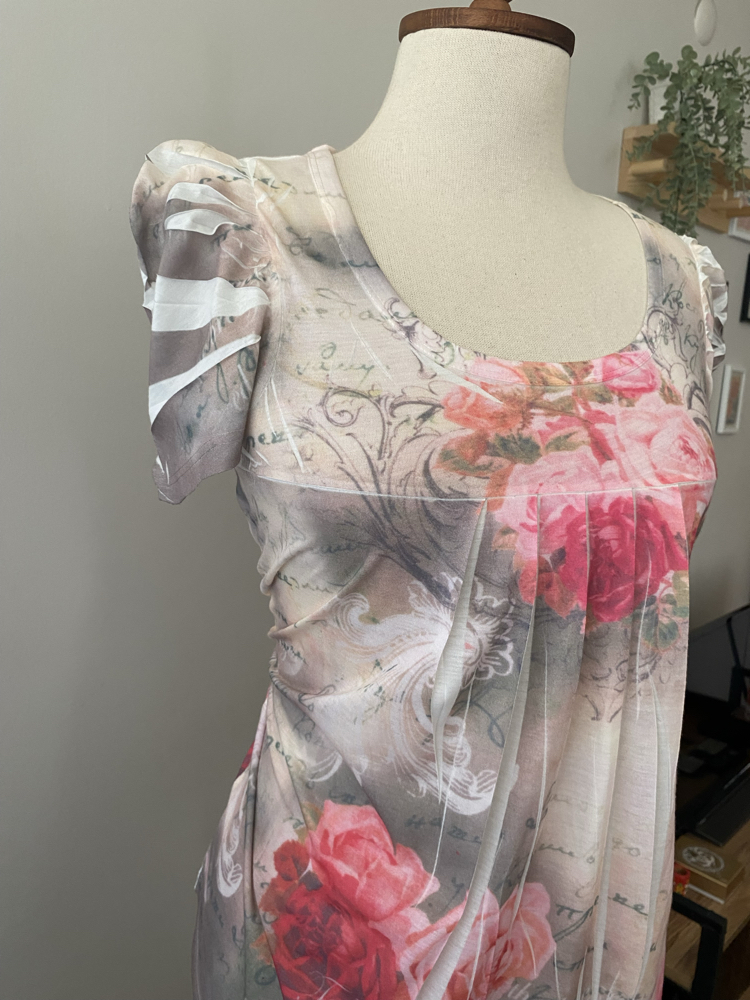 Nostalgia Rose Print Fairycore Top