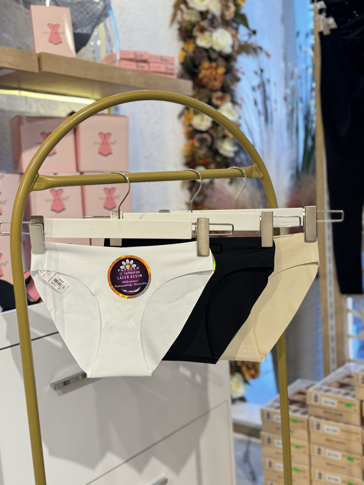 3lü Set Lazer kesim külot 