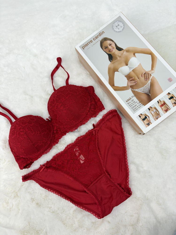 pierre cardin strapless desteksiz sütyen takımı