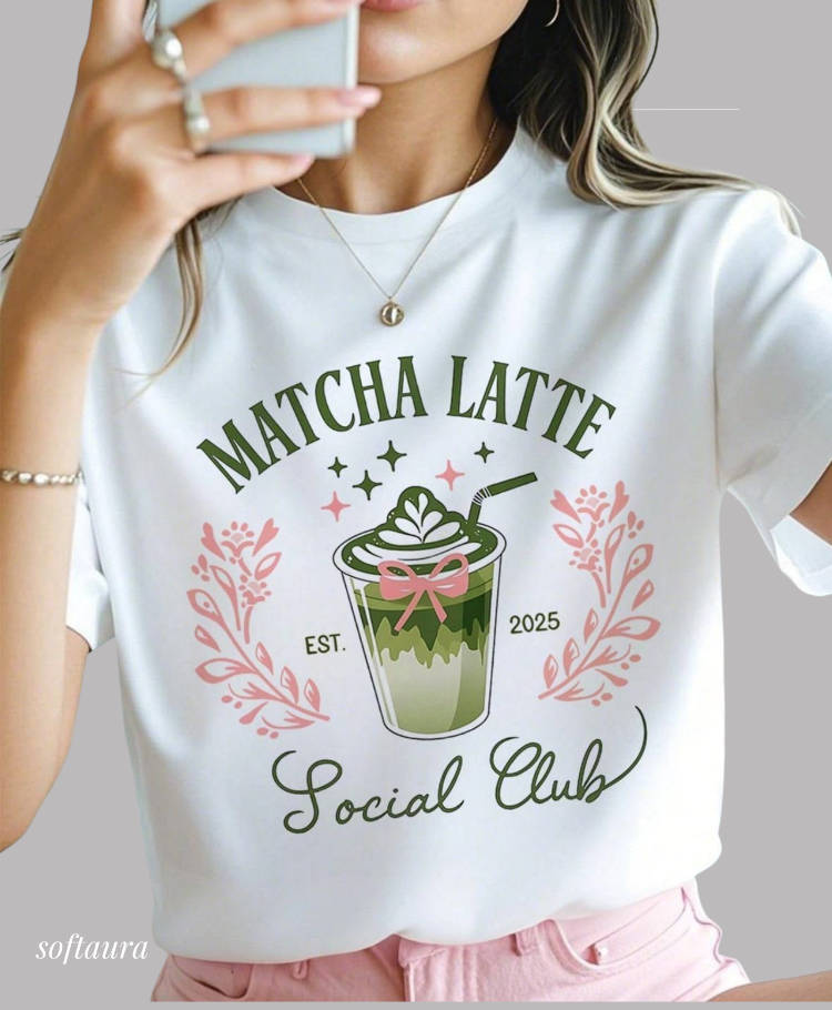 Kadın Beyaz matcha latte oversize t-shirt