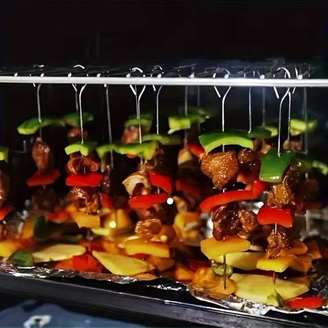 10 lu Paslanmaz Çelik Şiş Seti (20 cm) - Airfryer Mangal