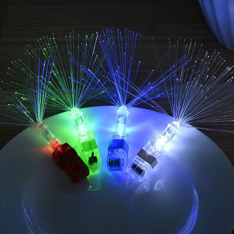 4 lü LED Işıklı Renkli Püskül