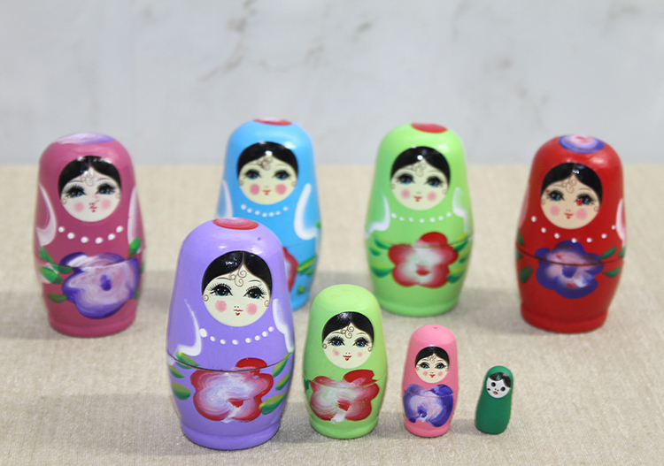 4 lü Ahşap Matruşka Seti