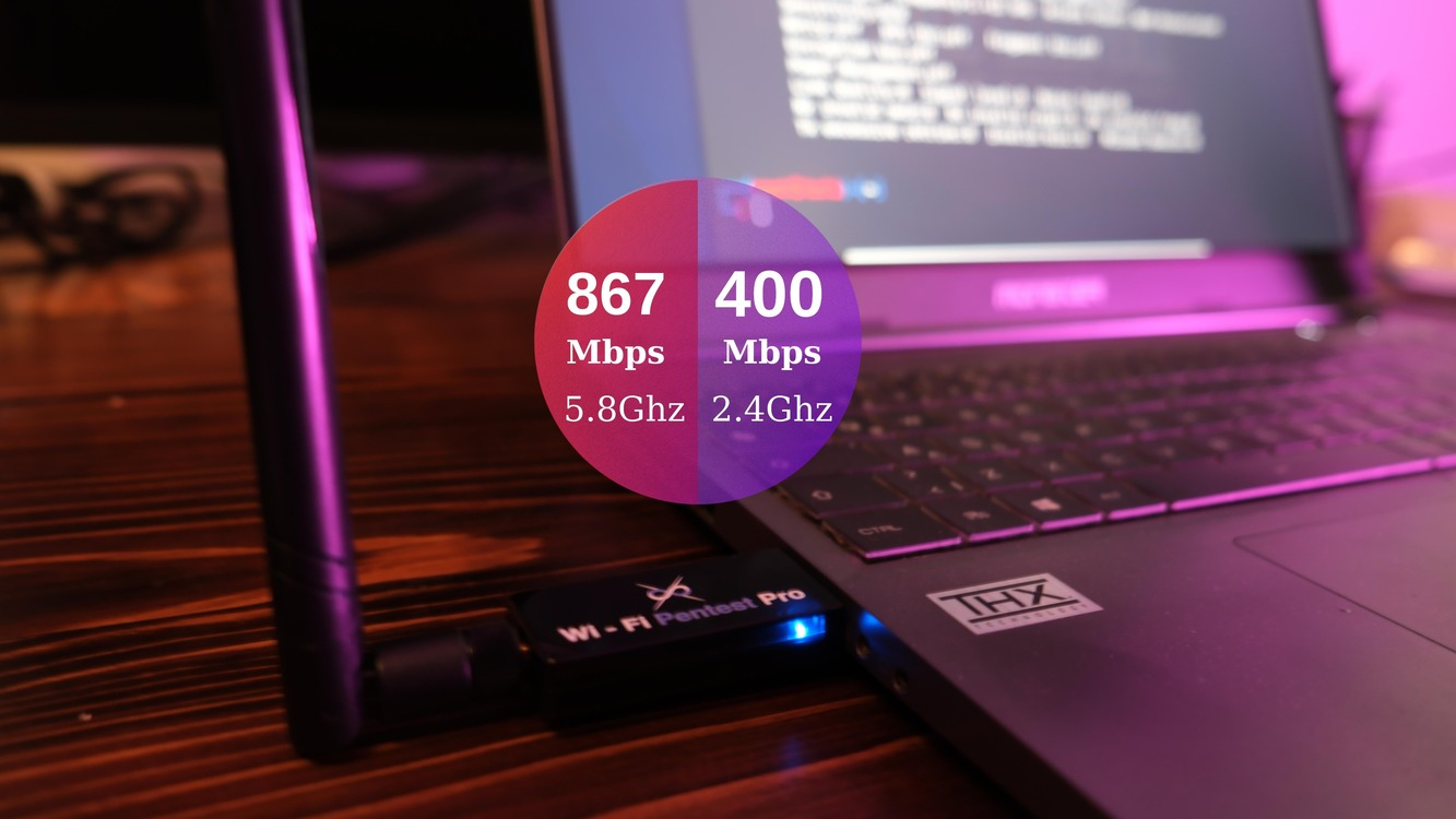 sXs Wi-Fi Pentest Pro 1200 Mbps Wireless Dual Band USB 3.0