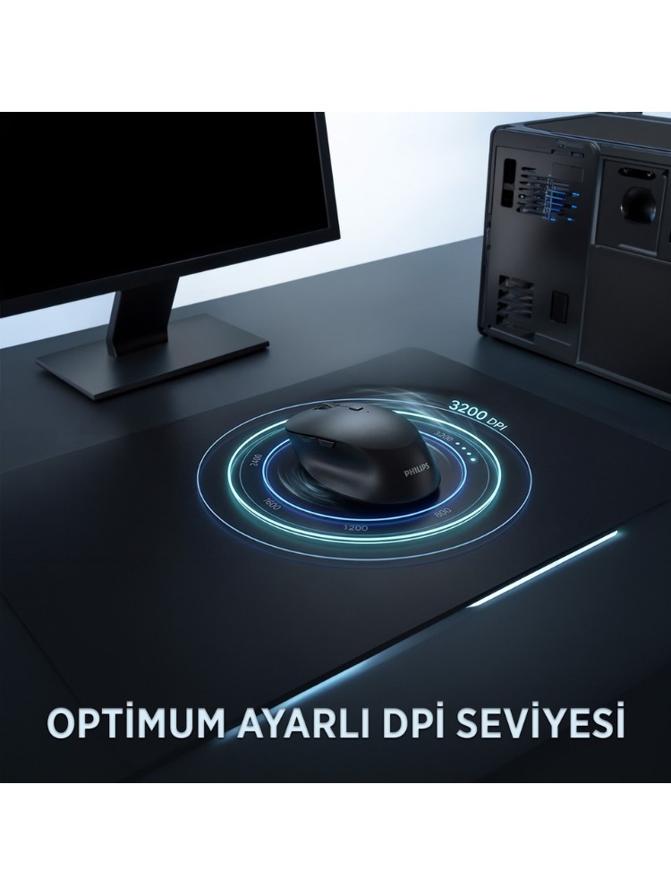 Phılıps SPT6607B, Siyah, Türkçe Q, 2.4ghz ve Kablosuz