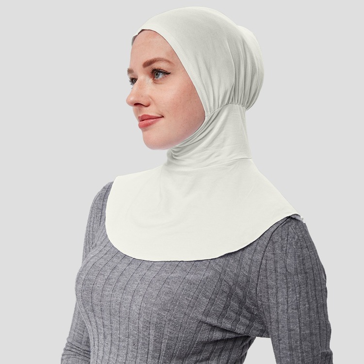 Pratik Tesettür Sporcu Boyunluklu Hijab Geçmeli Bone 