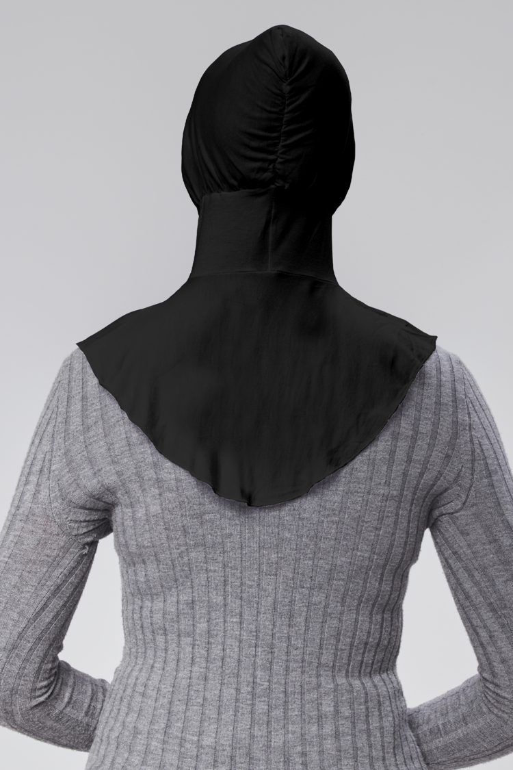 Pratik Tesettür Sporcu Boyunluklu Hijab Geçmeli Bone 