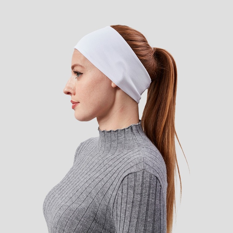 Kadın Spor Saç Bandı Bandana Penye Esnek bone Dikissiz
