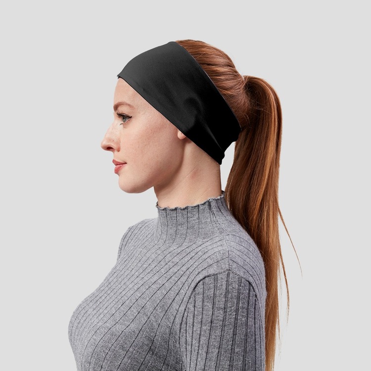 Kadın Spor Saç Bandı Bandana Penye Esnek bone Dikissiz