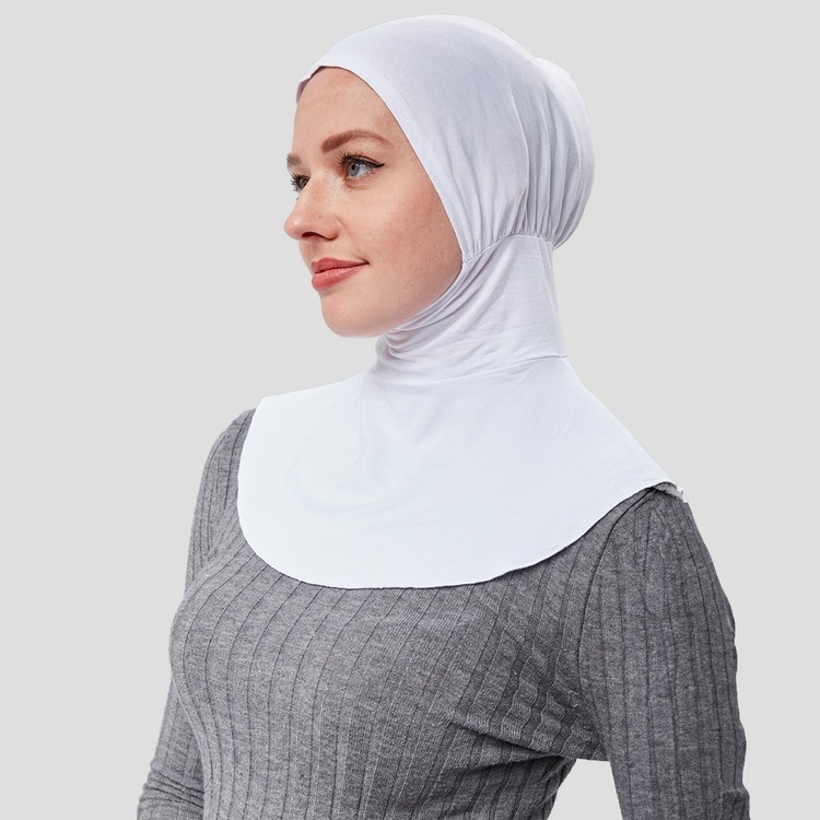 Pratik Tesettür Sporcu Boyunluklu Hijab Geçmeli Bone 