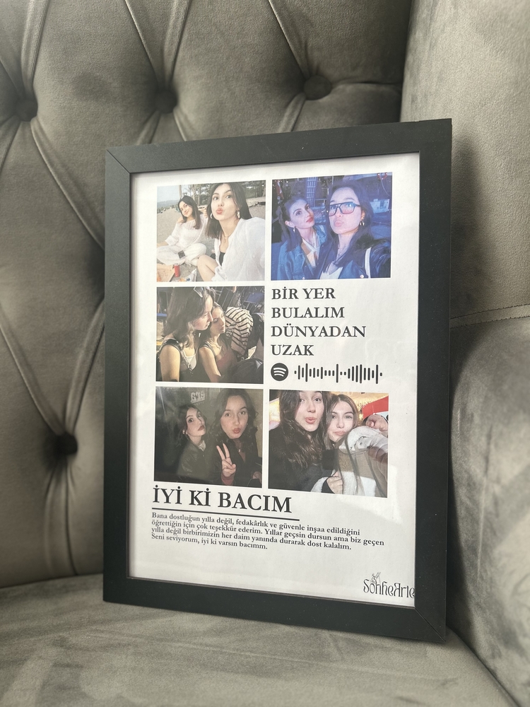 İyi ki bacım (çerçeveli)