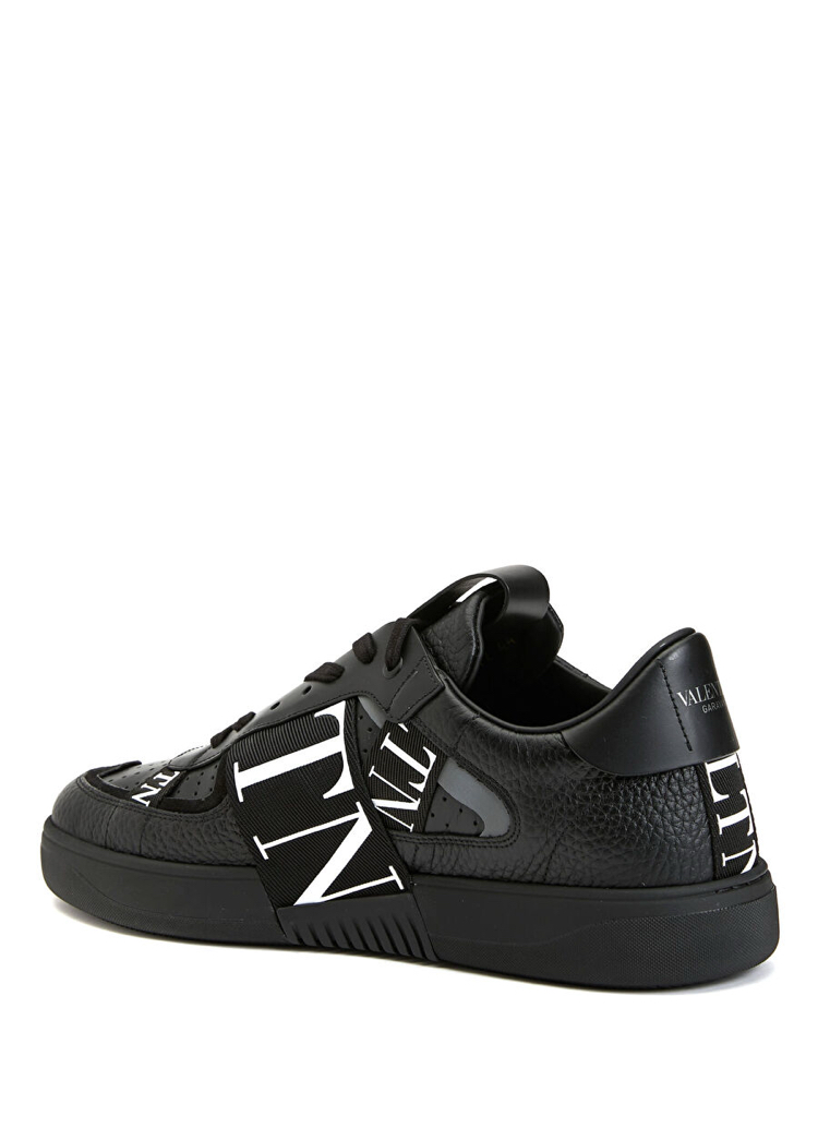 VL7N Siyah Erkek Deri Sneaker
