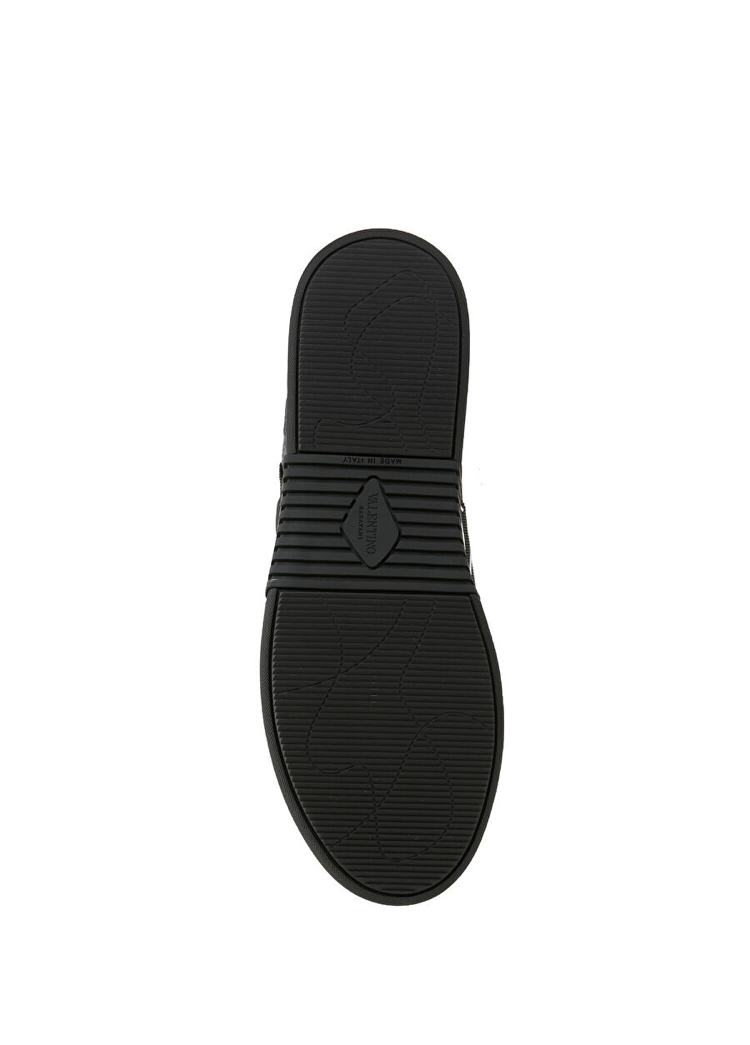 VL7N Siyah Erkek Deri Sneaker