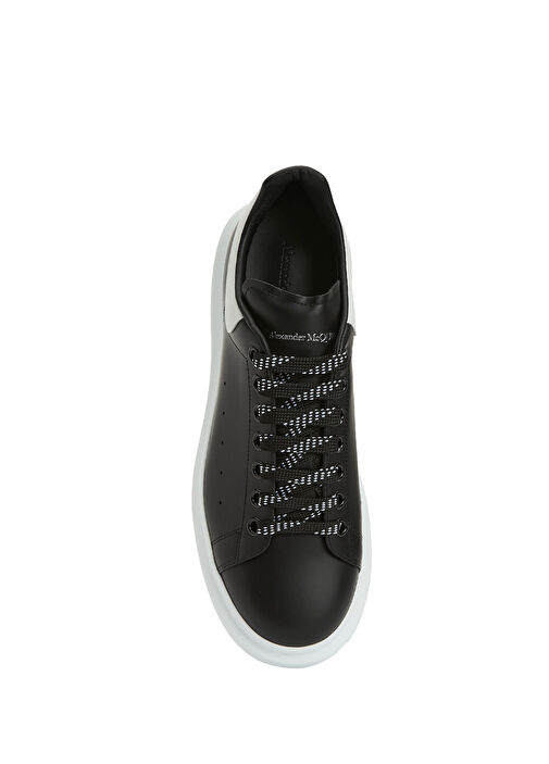 Alexander McQueen Siyah Beyaz Erkek Deri Sneaker