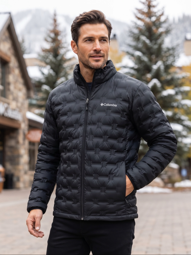 Columbia Siyah Desenli Termal Mont