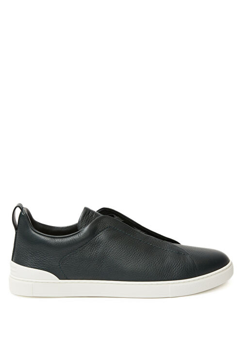 Zegna Siyah Erkek Deri Sneaker