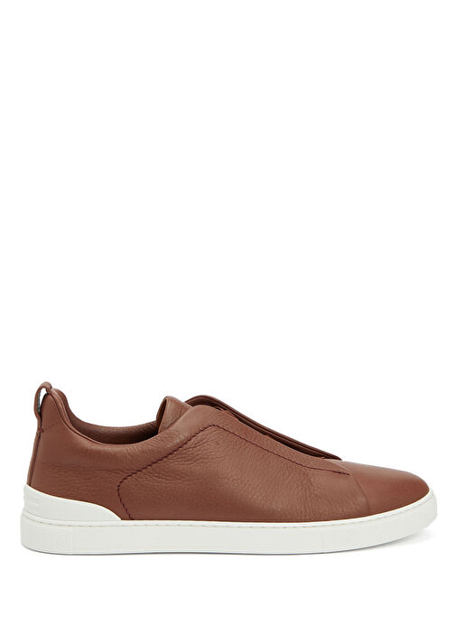 Zegna Kahverengi Erkek Deri Sneaker