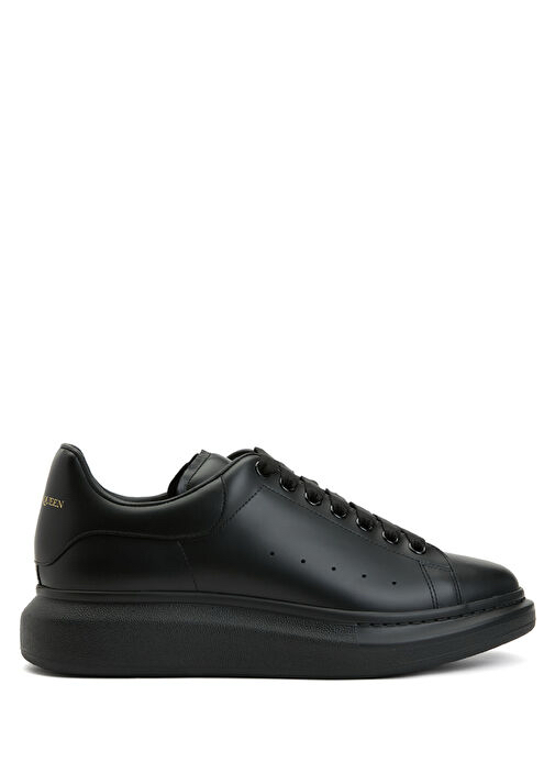 Alexander McQueen Siyah Erkek Deri Sneaker Spor Ayakkabı