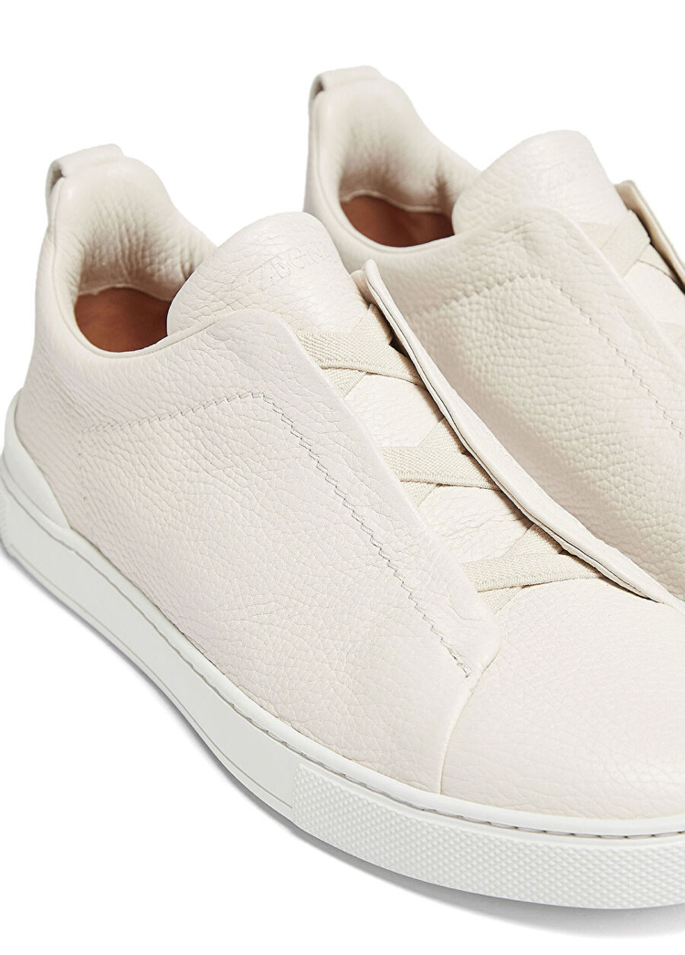 Zegna Beyaz Erkek Deri Sneaker