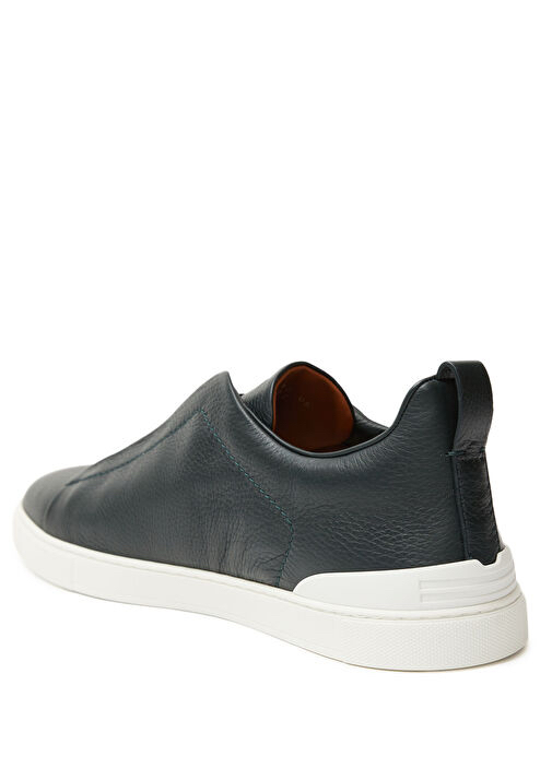 Zegna Siyah Erkek Deri Sneaker